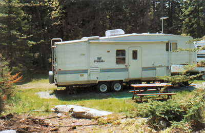 Seasonal site #2 is ideal for RVs