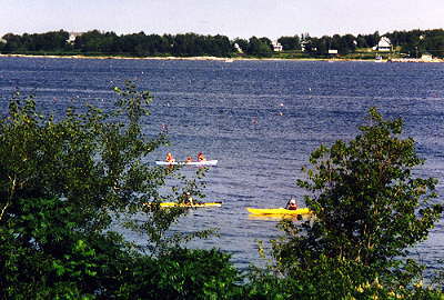 ocean kayaking at Gray Homestead southport island maine