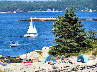 beach at Gray Homestead Camping