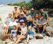 Steve, Suzanne and campers at the beach